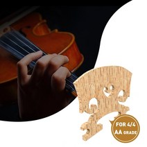 Select Figu레드 Violin Bridge Unslotted Semi Finished 에어 드라이 AA 그레이드 메이플 E 에보니 인서트 4/4 사이즈 바이올린 브릿지, [05] Flower