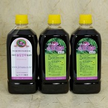 청운당농산 지리산 솔잎양파 발효액 3병 양파청 자색 빨간 양파즙, 900ml