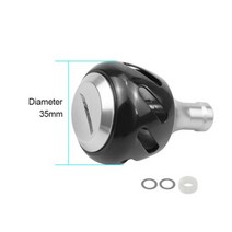 스피닝릴EKFan-30 35 40MM 알루미늄 합금 낚시 릴 손잡이 1000-5000 배스트 캐스팅 스피닝 태클 액세서리, CHINA, 35MM Black