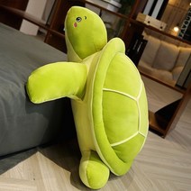 육지거북이사육장큰 크기 80cm 매우 귀여운 시뮬레이션 동물 거북이 봉제 인형 장난감 녹색 (바다) 거북이, 01 45cm