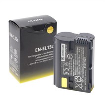 니콘배터리 고품질 en-el15c el15 2280mah 배터리 니콘 z5 z6 z6ii z7 z7ii d600 d610 d600e d750 d800 d800e d810 호환