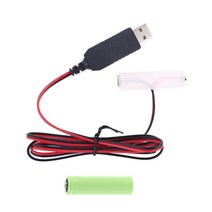 LR6 AA 배터리 제거기 USB 전원 공급 장치 케이블 교체 라디오 전기 장난감 시계 LED 스트립 라이트 계산기에 대 한 1-4pcs 1.5V AA 배터리, EU