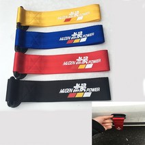 토우바 Mugen 범용 경주 용 자동차 견인 스트랩견인 로프후크스티커가있는 견인, 푸른