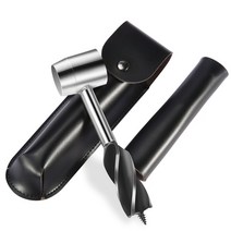 아이스드릴 아이스오거 빙어낚시 auger 드릴 비트 야외 생존 펀치 도구 캠핑 부시크래프트 수동 구멍 메이커 렌치 나무 드릴 코어 목공, hy80-브라운