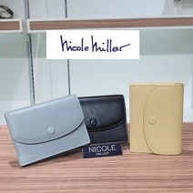니꼴밀러 NICOLEMILL [선물추천][베스트1위] 귀여운 버튼형 소가죽 카드지갑 PN9636 3컬러