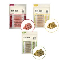[1+1]무마진 강아지치석관리 덴탈케어 입냄새 구강청결 소프트 덴탈껌 270g 2봉 블루베리/클로렐라/바나나 540g, 클로렐라