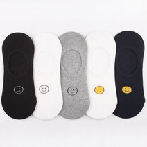 양말예찬 남성용 스마일매니아 덧신 페이크삭스
