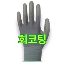 INVEN* 고급 국산 PU 코팅 장갑 1봉( 10켤례 ) ( 회코팅 흑코팅 회손끝 백손끝 )운전 작업 은행 마트 기사@안전2중포장@, 1봉, 회코팅 M