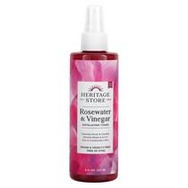 Heritage Store Rosewater & Vinegar Exfoliating Toner 8 fl oz (237 ml), 8 액상 온스, 237ml