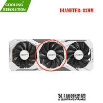 GIGABYTE GeForce RTX 2060 2070 2080 슈퍼 게임 OC 용 3 개/대 82MM T128015SU PLD09215S12H 그래픽 카드 팬, [02] Set