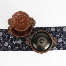 대나무채반 미니 소쿠리 송편바구니 내추럴 나무 편물 니 뚝배 냄비 받침대 넝쿨니 쟁반 풀 틀 내탕받침, 구체적인 사이즈 의