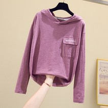 빨강몽키 여성 봄 가을 후드 긴팔티셔츠