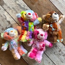 아트박스/콤비니 알록달록 카와이베어 키홀더(13cm), 옵션선택, 초코베어