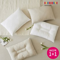 한샘(가구) [한샘][AK단독] 한 번에 빨아쓰는 알러지케어 목이편한 숙면베개 경추베개 4종 1+1, 선택완료