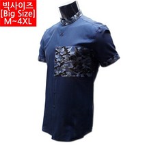 RTX633491남자 빅사이즈 린넨 반팔 남방 7부 셔츠 19 DF 202