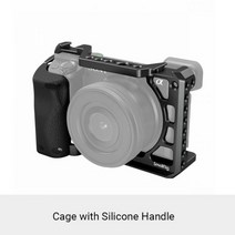카메라 케이지 smallrig dslr 소니 a6400 장비(실리콘 손잡이 포함) 소니 a6100a6300a6400 3164용 콜드 슈, 새장