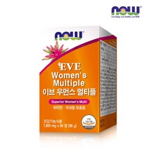 [한국공식총판] 나우푸드 이브 우먼스 멀티비타민 60정 1박스 (2개월분), 1600mg x 60정 (96g)