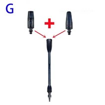 세차 호스 워터건 압력 와셔 스프레이 건 랜스 노즐 AR Blue 깨끗 Black Decker Bosch Michelin Makita Stanley, [07] 1 lance Two nozzle