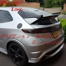 탄소 섬유 리어 스포일러 윙 립 시빅 FN2 20072011 타입 R 시커, [03] FRP