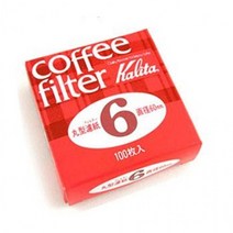 칼리타 원형필터 6 드립퍼 드립서버 필터 커피용품, 상세페이지 참조, 상세페이지 참조