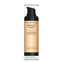 Max Factor Miracle Prep Illuminating & Hydrating Primer Nourishing Formula with Niacinamide and Vita, Illuminating and Hydrating Pri