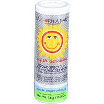 California Baby 슈퍼 센서티브 유아 선스틱 SPF 30+, 14g, 1개