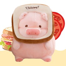 토스트 꿀꿀이 돼지 인형 30cm
