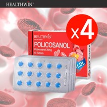 헬스윈 폴리코사놀 33.4mg (옥타코사놀 20mg) 60정 X 4개 [+금액별 사은품], 1개