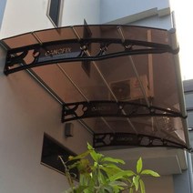 캐노픽스 1870x6000 차양막 비가림 캐노피 천막 어닝 지지대, 회색틀 투명렉산