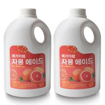 메가카페 자몽 에이드 1.85kg/1.5L 2개세트, 1850g, 2개