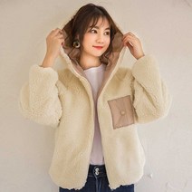 여자 겨울 후리스 10대 학생 뽀글이 자켓룩 아우터