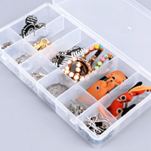 머리핀정리함 투명 헤어핀정리함 칸조절 보관케이스