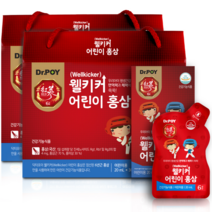 닥터포이 웰키커 어린이 홍삼 키즈 영양제, 2박스