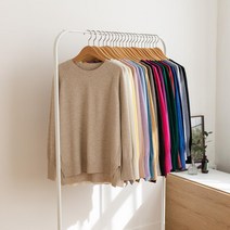 여자 비비드 레인보우 컬러티 비스코스 소프트 니트