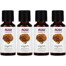 NOW 순수 천연 프리미엄 미르 몰약 에션셜오일 30ml 4팩