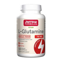자로우 포뮬러스 비건 L 글루타민 750 mg 120 베지캡슐, 5병, 120정