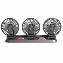 소형 차량용 냉풍기 가정용 이동식 에어쿨러 3 헤드 USB12V24V 냉각 팬 2 단 속도 차량 자동차 저소음 홈 오피스 아버지의 날, Universal USB