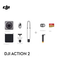 DJI 액션 카메라 오토바이 라이딩 4k 방수 헬멧 수중, 듀얼 스크린 여행용 키트
