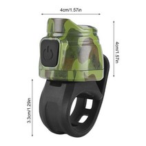 자전거벨전기 자전거 벨 시끄러운 충전식 알람 경적 산악 로드 바이크 BMX 및 성인용, 02 Army Green