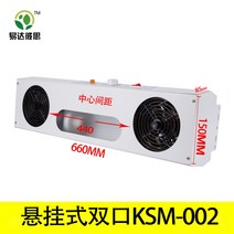 이오나이저 제전기 정전기 제거 이온 팬 방지 산업용 데스크탑 단일 헤드 음이온 먼지 제거기, 5. 이중 포트 KSM002 걸기