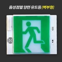 비상구 음성점멸 양면 유도등 [벽부형] 피난 통로 대피구