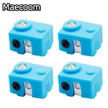 1PCS 새로운 보호 실리콘 양말 커버 케이스 E3D V6 가열 블록 따뜻한 유지 Reprap 3D 프린터 부품에 대 한, 2pcs Cover, Blue