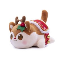 인형 Meemeow Aphmau 플러시 Meemeows 음식 고양이 Plushie Bunle Ahpmau 프렌치 프라이 버거 베개 완구 Kawaii Cute Plushy Cats, [10] Reindeer