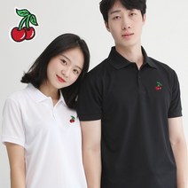 멋지군 코오롱 쿨론 카라 체리자수 기능성 빅사이즈 단체티 반팔 쿨 티셔츠