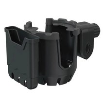 지노킹 2in1 유모차 컵 핸드폰홀더, 블랙