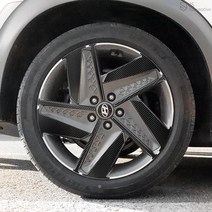 JS automotive 넥쏘 휠 타이어 마스크 19인치 카본 홀로그램 프리즘 스티커 튜닝필름 가드 긁힘방지 몰딩 패널 DIY 익스테리어 장식용품, D타입