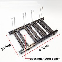 이더리움 채굴기 비트코인 채굴장 가정용 채굴부품 4GPU 그래픽 카드 홀더 DIY 외부 카드베이스 오픈 랙 지, 한개옵션1, 02 4GPU holder-B