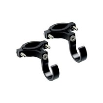 전기 전동 스쿠터 2pcs 자전거 후크 가방 후크 발톱 알루미늄 합금 헬멧 후크 핸들 고정 자전거 액세서리 다기능, 2 개 블랙