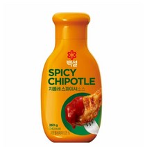 CJ더마켓 마약 소스 만들기 메뉴 개발 황금 레시피 백설 치폴레 스파이시 소스 양념 만능 비빔 국물요리 볶음 요리 국수 260G, 6개