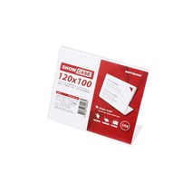 단면 쇼케이스 120x100mm 가로형 / 7720 / 아크릴 POP 꽂이